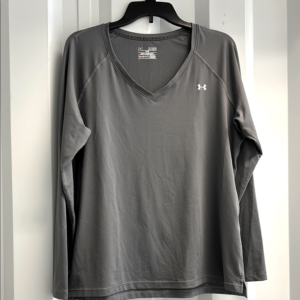 Under Armour Men's Gray Long Sleeve Shirt XL